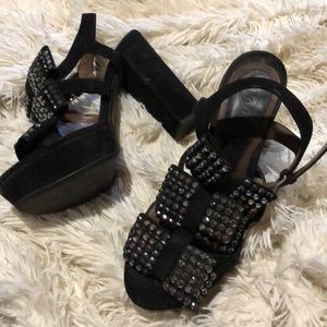 Marni designer suede heels